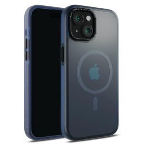 DailyObjects Polycarbonate Case For iPhone 13 Compatible With Mag-Safe Wireless Charging,Blue Nimbus Slim Shockproof Back Cover