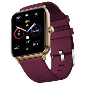 Fire-Boltt Ninja Call Pro Plus Smart Watch 1.83 inch with Bluetooth Calling, AI Voice Assistance, 100 Sports Modes IP67 Rating, 240 * 280 Pixel High Resolution (Wine)