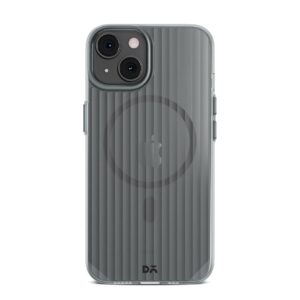 DailyObjects Polycarbonate Case for iPhone 15 Plus Beam Compatible with Mag-Safe Wireless Charging Slim Back Cover with Inner Magnetic Ring Shockproof,White