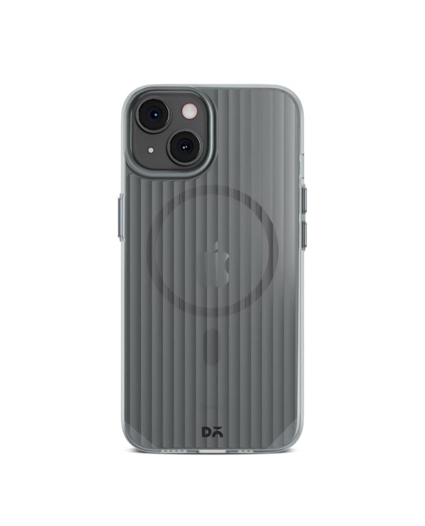 DailyObjects Polycarbonate Case for iPhone 15 Plus Beam Compatible with Mag-Safe Wireless Charging Slim Back Cover with Inner Magnetic Ring Shockproof,White