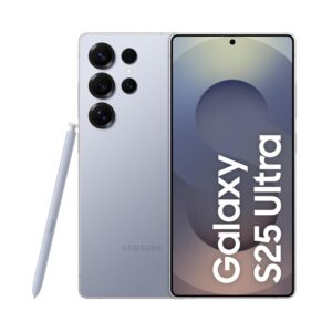 Samsung Galaxy S25 Ultra 5G Smartphone with Galaxy AI (Titanium Silverblue, 12GB RAM, 512GB Storage), Titanium Frame, Snapdragon 8 Elite, 200 MP Camera with ProVisual Engine and 5000mAh Battery